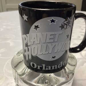 PLANET HOLLYWOOD ORLANDO MUG STARS. BLACK